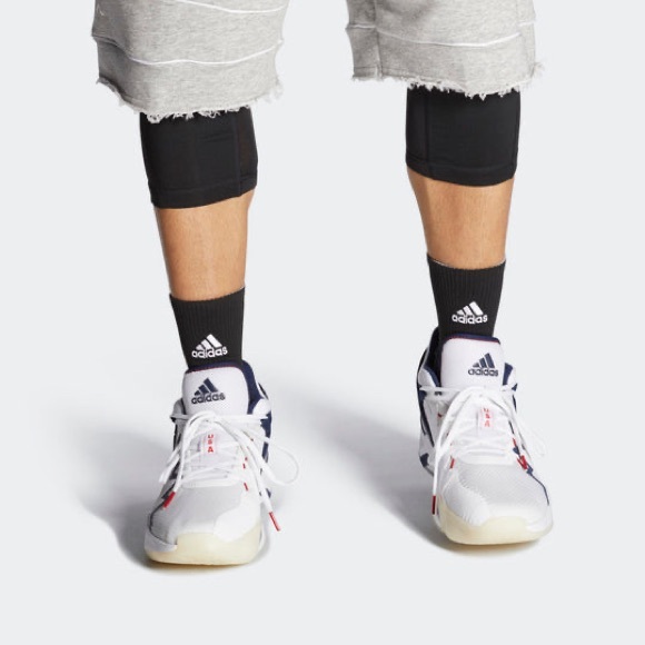 NWT Men’s Adidas D.O.N. Issue #2 GCA White/Navy Team USA FY0872 NO BOX Size 13 - Picture 14 of 15